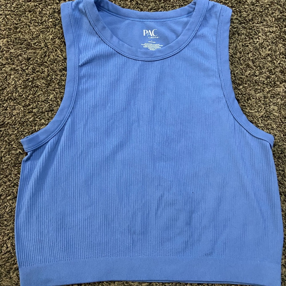PACSUN Womens Ribbed Tank Blue Size Large NWOT